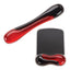 Kit Reposañmuñecas Duo Gel Kensington K50036WW | Para Teclado + Mouse | Gel con Canal de Ventilación | Resistente a Humedad | Rojo/Negro | SKU K50036WW