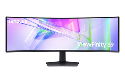 Monitor LED Samsung ViewFinity S9 S49C950UAL 49", Class Dual Quad HD, Pantalla curva, 32:9, Negro