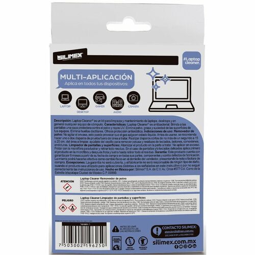 Silimex Kit de limpieza para Portátil, Antibacteriano, Resistente al polvo, Resistente a grasa, Anti Estática