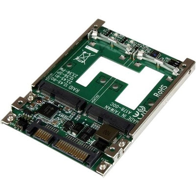 Adaptador Convertidor de SSD mSATA Doble a SATA RAID de 2.5 Pulgadas