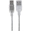 Cable USB 2.0 Tipo A a Tipo B Manhattan 336314 | 1.8 m | Para Impresora, Scanner y Hub USB | Blindado | Contactos Bañados en Oro | Plateado | Garantía 5 Años | SKU 336314