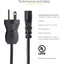 Cable de 3m (10 pies) de Alimentación de Grado Hospitalario, 18AWG, Para Monitor, Computador,