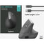 Mouse ergonómico MX Vertical Logitech, Inalámbrico, Bluetooth, 4000DPI, Negro