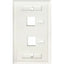 Tapa de pared Faceplate, Placa de 2 puertos