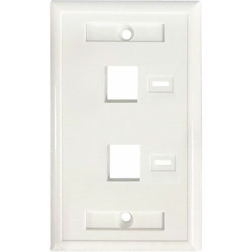 Tapa de pared Faceplate, Placa de 2 puertos