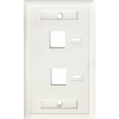 Tapa de pared Faceplate, Placa de 2 puertos