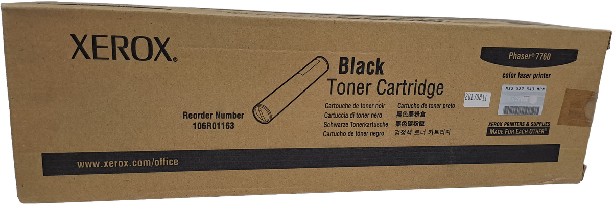 106R01163 Cartucho de Tóner Xerox Negro (ÚLTIMAS DOS PIEZAS)
