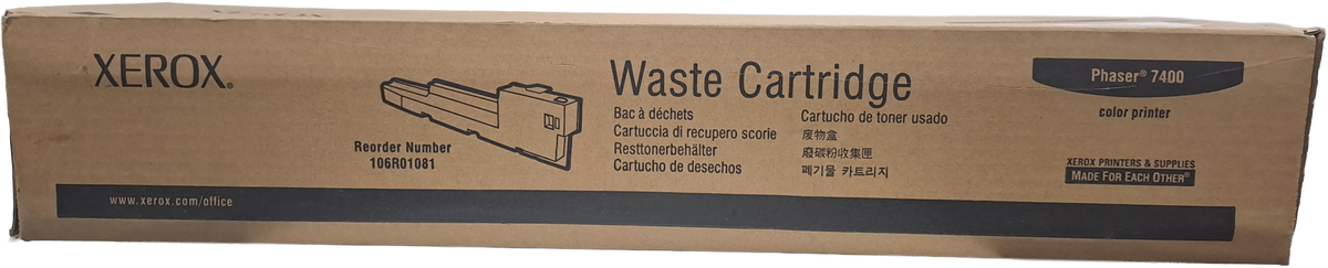 106R01081 Cartucho de Desechos Xerox (ÚLTIMAS DOS PIEZAS)