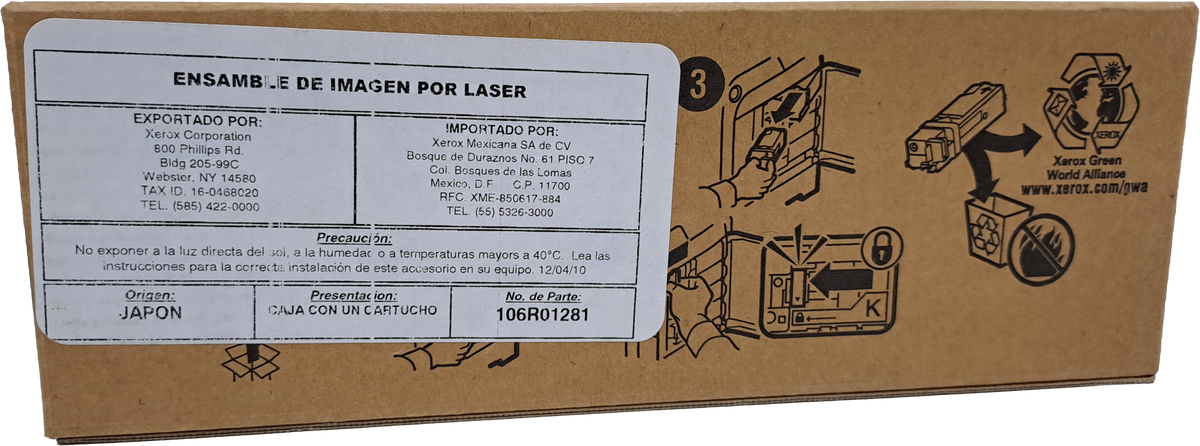 106R01281 Cartucho de Tóner Xerox Negro