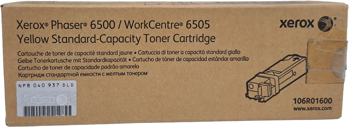 106R01600 Cartucho de Tóner Xerox Amarillo (ÚLTIMA PIEZA)