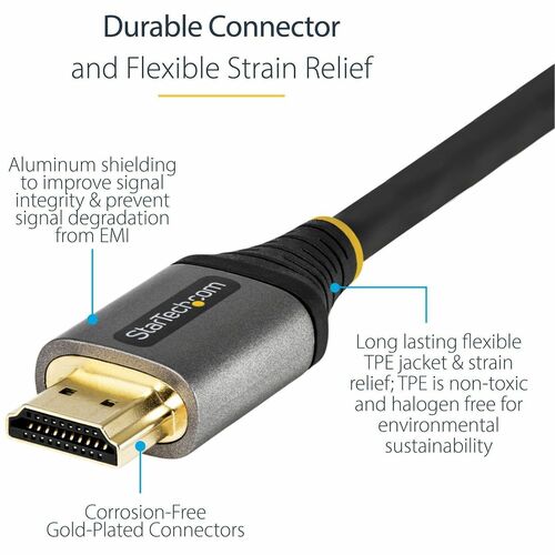 Cable HDMI 2.0 Certificado Premium, 1M, HD, 4K, 60Hz