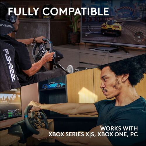 Volante + Pedales Logitech G923 TrueForce Alámbrico USB Negro para Xbox