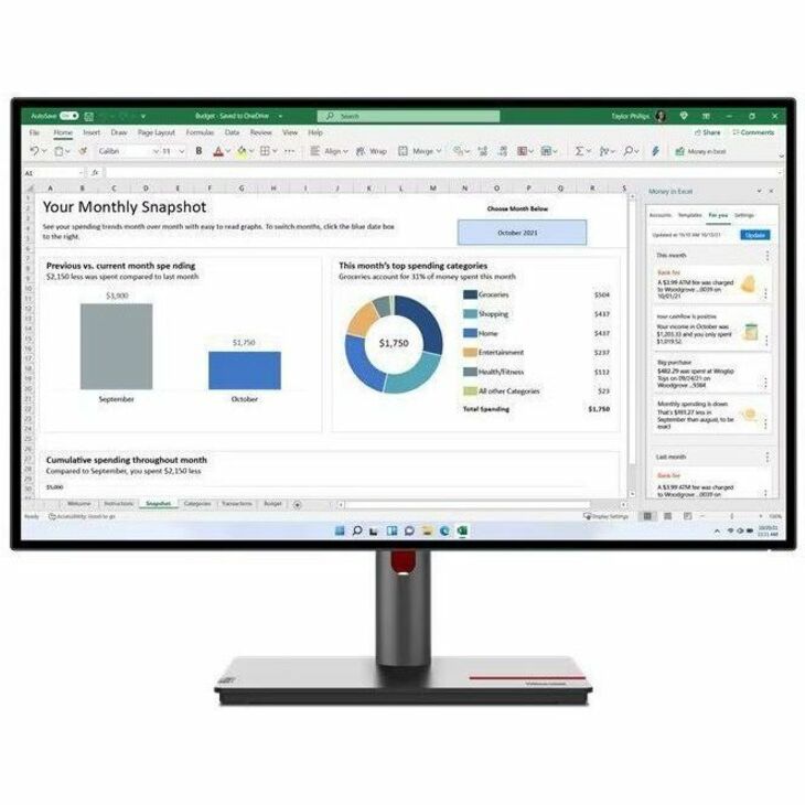 Monitor LED Lenovo ThinkVision P27h-30 27"