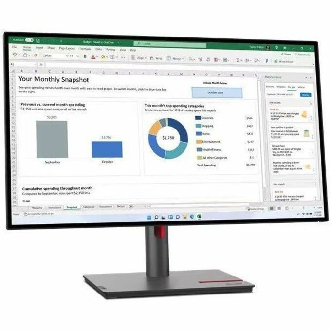 Monitor LED Lenovo ThinkVision P27h-30 27"