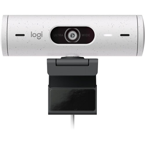 Cámara Web Logitech  BRIO, UBS tipo C, 4x Zoom Digital, Micrófono, Blanco
