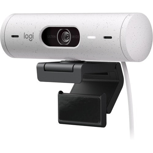 Cámara Web Logitech  BRIO, UBS tipo C, 4x Zoom Digital, Micrófono, Blanco