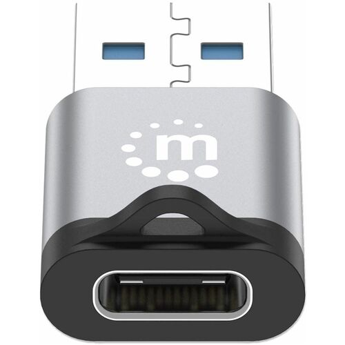 Adaptador USB-C V3.2 Gen1, AM-CH, 5Gbps 3A, Níquel Contacto, Negro, Gris