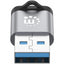 Adaptador USB-C V3.2 Gen1, AM-CH, 5Gbps 3A, Níquel Contacto, Negro, Gris