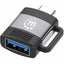 Adaptador USB-C a USB-A Manhattan 356312 | USB 3.2 Gen 1 | 5 Gbps | 3A | Aluminio | Para Conectar Accesorios USB-A a Puerto USB-C | Negro/Gris | SKU 356312