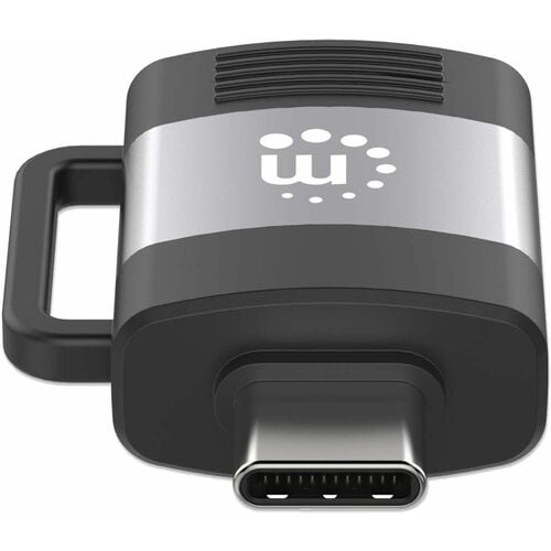 Adaptador USB-C a USB-A Manhattan 356312 | USB 3.2 Gen 1 | 5 Gbps | 3A | Aluminio | Para Conectar Accesorios USB-A a Puerto USB-C | Negro/Gris | SKU 356312