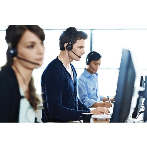 Auriculares Jabra BIZ 2400 II QD Cableado Sobre la cabeza Estéreo, Negro, Binaural, Cancelacion de ruido