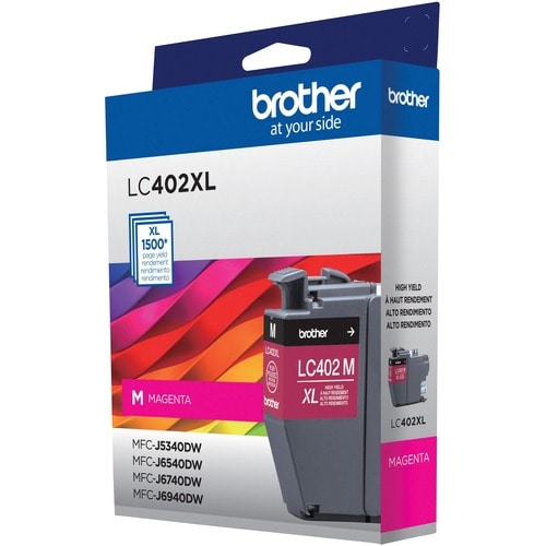 Cartucho de Tinta Brother LC402XLM, Magenta, Alto Rendimiento, ~1,500 páginas