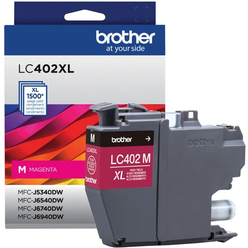 Cartucho de Tinta Brother LC402XLM, Magenta, Alto Rendimiento, ~1,500 páginas