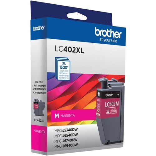 Cartucho de Tinta Brother LC402XLM, Magenta, Alto Rendimiento, ~1,500 páginas