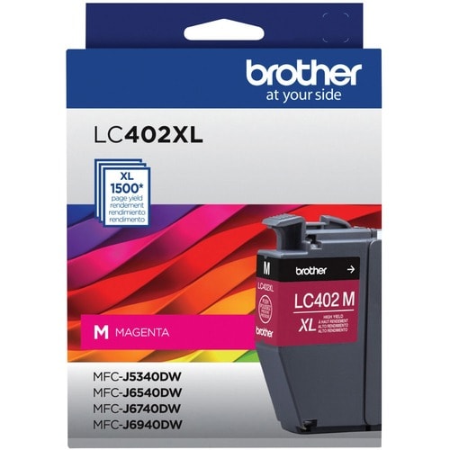 Cartucho de Tinta Brother LC402XLM, Magenta, Alto Rendimiento, ~1,500 páginas