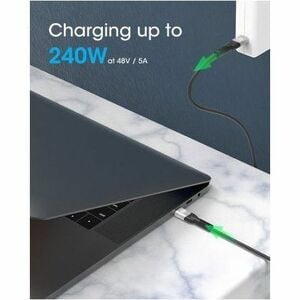 Cable USB-C a USB-C Manhattan, 2m, 240W, USB PD 3.1 EPR, 480 Mbps, Negro