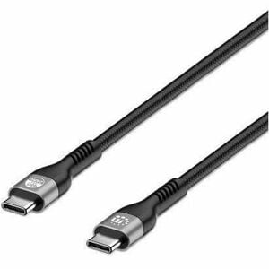 Cable USB-C a USB-C Manhattan, 2m, 240W, USB PD 3.1 EPR, 480 Mbps, Negro