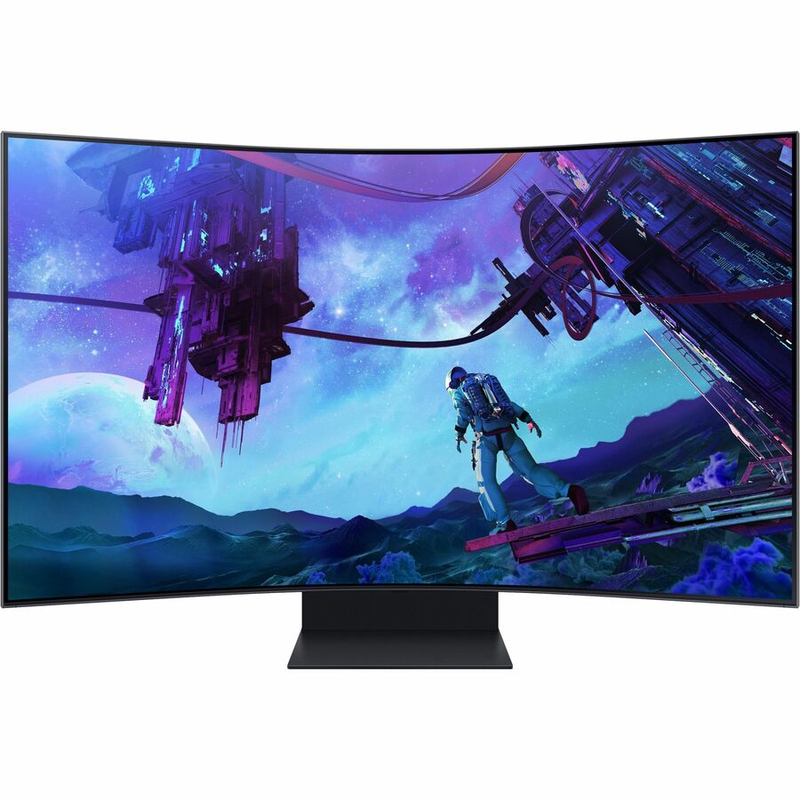 Monitor LED Mini Smart Gaming Samsung Odyssey Ark S55CG970NL, 55", Class 4K UHD, Pantalla curva, 16:9, Negro