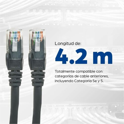 Cable Ethernet, Cat6, Intellinet, Negro, 5.0M, UTP