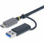Lector de Tarjetas USB para MicroSDXC, MicroSDHC, MicroSD, CompactFlash Tipo II, CompactFlash, MiniSD, SD, SDHC, SDXC, 3.2, Color Azul