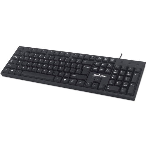 Teclado Manhattan Alámbrico USB Negro.