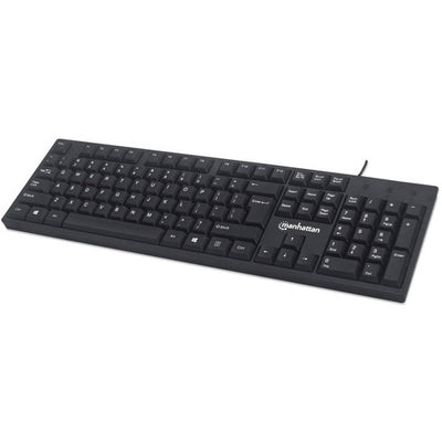 Teclado Manhattan Alámbrico USB Negro.
