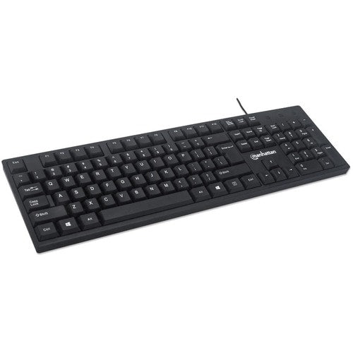 Teclado Manhattan Alámbrico USB Negro.