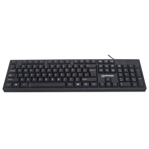Teclado Manhattan Alámbrico USB Negro.