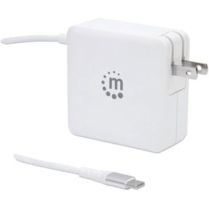 Cargador de energía PD con cable USB-C integrado, 60 W, Manhattan