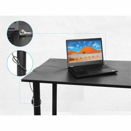 Candado de seguridad Nano para laptop, con llave, Manhattan