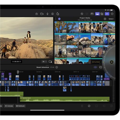 Tableta Apple iPad Pro, 13 pulgadas, procesador M4, 8GB RAM, Almacenamiento 256GB, iPadOS 18.1, WiFi, Bluetooth, 1 año de garantía