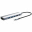 Hub Docking USB-C 6 en 1 Manhattan 153959 | HDMI UHD | Ethernet Gigabit | 3×USB-A 5 Gbps | PD 100W | Aluminio | Para MacBook, Ultrabook y Laptop USB-C | SKU 153959