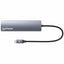 Hub Docking USB-C 6 en 1 Manhattan 153959 | HDMI UHD | Ethernet Gigabit | 3×USB-A 5 Gbps | PD 100W | Aluminio | Para MacBook, Ultrabook y Laptop USB-C | SKU 153959