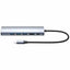 Hub Docking USB-C 6 en 1 Manhattan 153959 | HDMI UHD | Ethernet Gigabit | 3×USB-A 5 Gbps | PD 100W | Aluminio | Para MacBook, Ultrabook y Laptop USB-C | SKU 153959