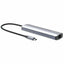 Hub Docking USB-C 6 en 1 Manhattan 153959 | HDMI UHD | Ethernet Gigabit | 3×USB-A 5 Gbps | PD 100W | Aluminio | Para MacBook, Ultrabook y Laptop USB-C | SKU 153959