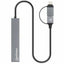 Hub USB Manhattan 181006 | 4 Puertos USB-A 3.2 Gen 1 | Conector USB-A a USB-C Incluido | 5 Gbps | Para Laptop y MacBook | SKU 181006