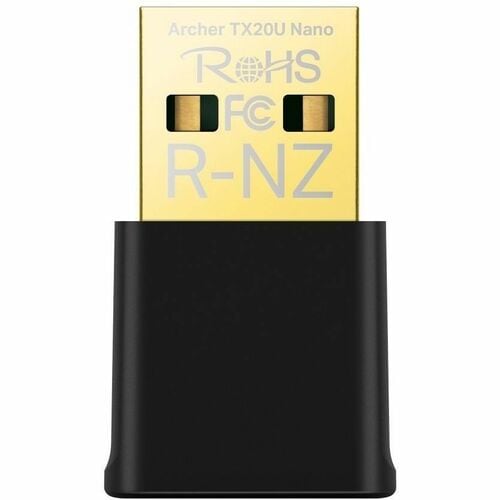 Adaptador Wi-Fi 6 TP-Link Archer TX20U Nano | AX1800 | USB 2.0 | Banda Dual 5 GHz + 2.4 GHz | Formato Nano | Para PC sin Wi-Fi o Actualización a Wi-Fi 6 | SKU ARCHER TX20U NANO