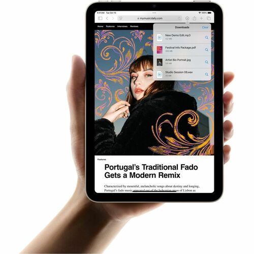 Tableta Apple iPad mini (2024) A2993, 8.3 pulgadas, procesador Apple A17 Pro, 8GB RAM, almacenamiento 256GB, iPadOS, WiFi, Bluetooth, 1 año de garantía