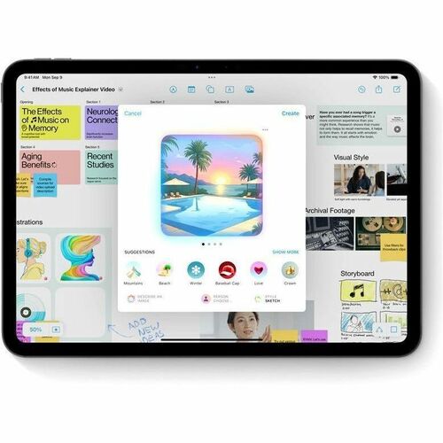 Tableta Apple iPad mini (2024) A2995, 8.3 pulgadas, procesador Apple A17 Pro, 8GB RAM, almacenamiento 256GB, iPadOS, Tecnología True Tone, WiFi, Bluetooth, 1 año de garantía