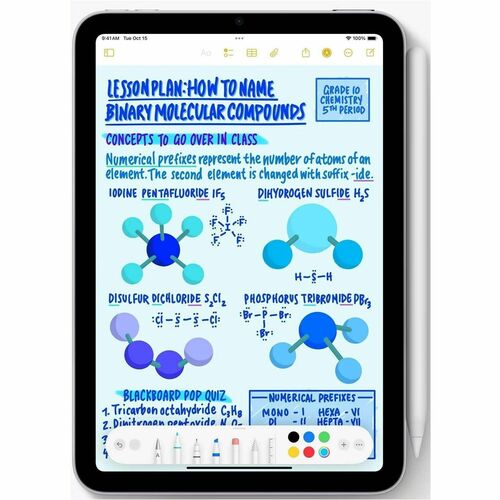Tableta Apple iPad mini (2024) A2895, 8.3 pulgadas, procesador A17 Pro, 8GB RAM, Almacenamiento 512GB, iPadOS, Tecnología True Tone, WiFi, Bluetooth, 1 año de garantía